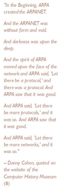 In the ARPA beginning